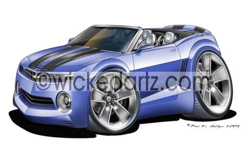 Chevrolet Camaro Convertible Blue DK (Items from £9.50)