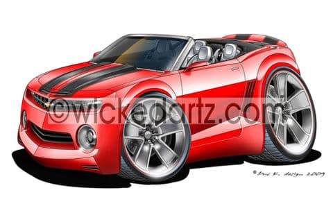 Chevrolet Camaro Convertible Red DK (Items from £9.50)