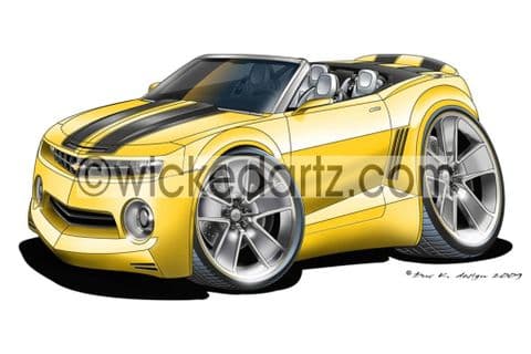 Chevrolet Camaro Convertible Yellow DK (Items from £9.50)