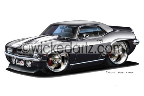 Chevrolet Camaro SS 1969 Black DK (Items from £9.50)