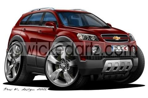 Chevrolet Captiva SUV Dark Red DK (Items from £9.50)