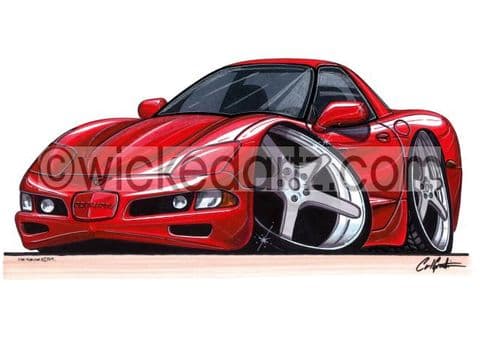 Chevrolet Corvette Red (Items from £9.50)