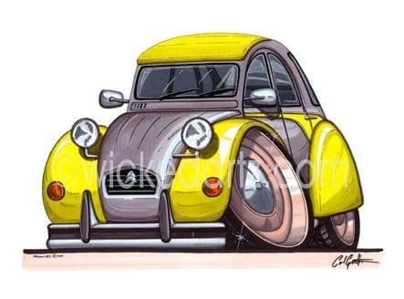 Citroen 2CV Yellow (Items from £9.50)