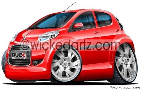 Citroen C1 Red DK (Items from £9.50)