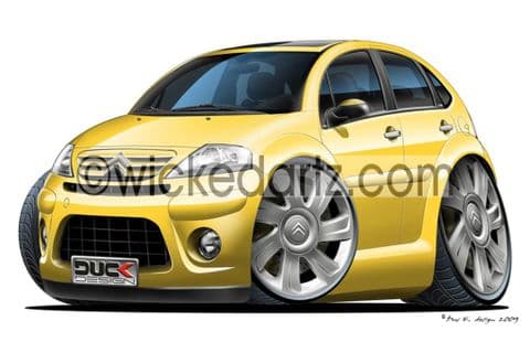 Citroen C3 Yellow DK (Items from £9.50)