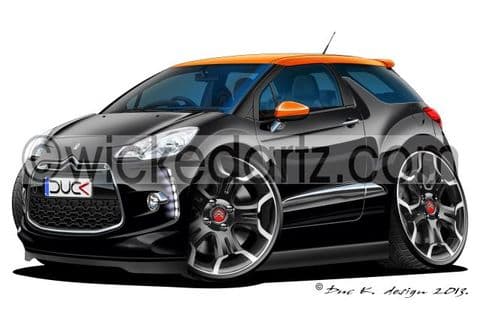 Citroen DS3 Black/orange roof DK (Items from £9.50)