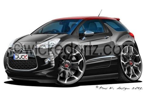 Citroen DS3 Black/w red DK (Items from £9.50)