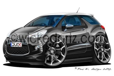 Citroen DS3 Black/white roof DK (Items from £9.50)