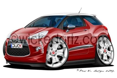 Citroen DS3 Burgundy DK (Items from £9.50)
