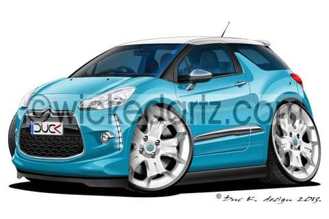 Citroen DS3 Light Blue DK (Items from £9.50)