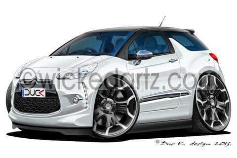 Citroen DS3 White/w black DK (Items from £9.50)