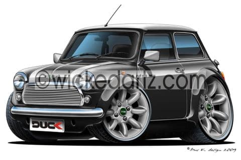 Classic Mini Cooper Black DK (Items from £9.50)