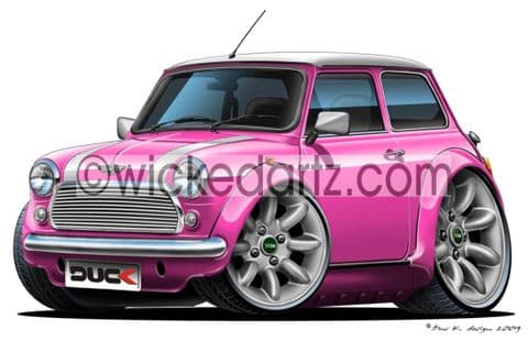 Classic Mini Cooper Pink DK (Items from £9.50)