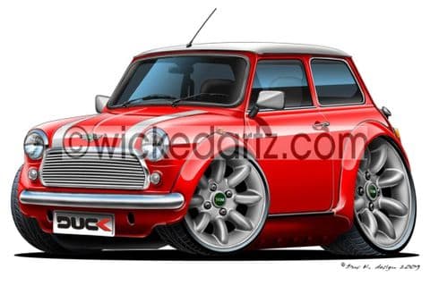 Classic Mini Cooper Red DK (Items from £9.50)