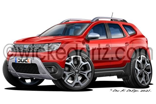 Dacia Duster 2016+ Red DK (Items from £9.50)