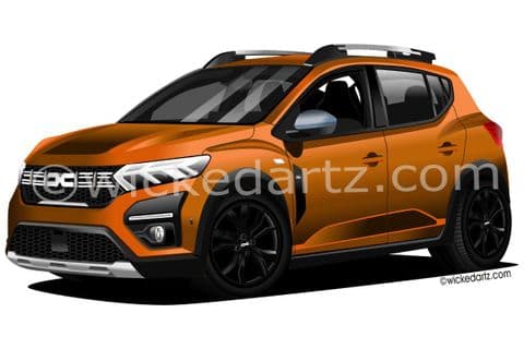 Dacia Sandero Stepway 2022+ Terracotta (Items from £9.50)