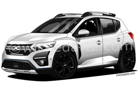 Dacia Sandero Stepway 2022+ White (Items from £9.50)