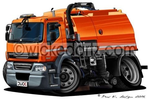 DAF Road Sweeper Orange DK (Items from £9.50)