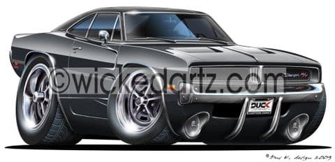 Dodge 1969 Charger Black DK (Items from £9.50)