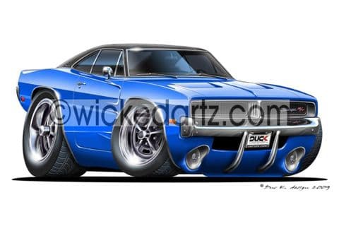 Dodge 1969 Charger Blue DK (Items from £9.50)