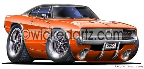 Dodge 1969 Charger Orange DK (Items from £9.50)