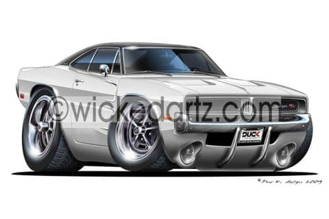 Dodge 1969 Charger White DK (Items from £9.50)