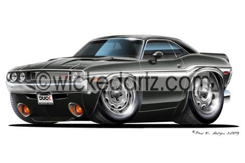 Dodge 1970 Challenger Black DK (Items from £9.50)