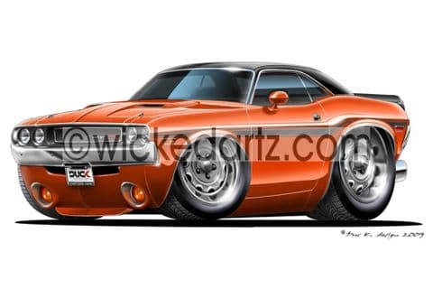 Dodge 1970 Challenger Orange DK (Items from £9.50)