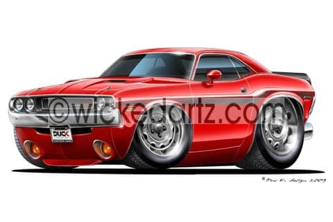 Dodge 1970 Challenger Red DK (Items from £9.50)