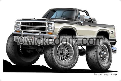 Dodge 1980 Ramcharger Silver DK (Items from £9.50)
