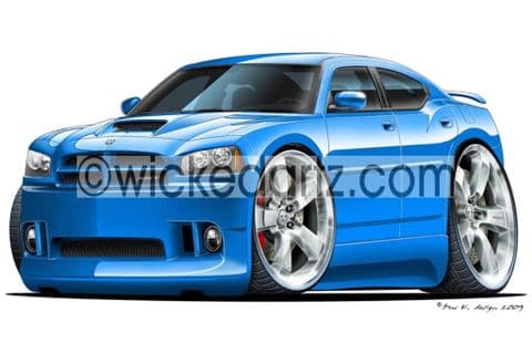 Dodge 2006 Charger SRT Blue DK (Items from £9.50)