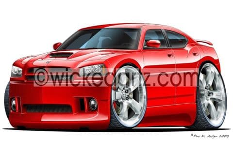 Dodge 2006 Charger SRT Red DK (Items from £9.50)