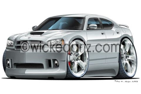 Dodge 2006 Charger SRT Silver DK (Items from £9.50)