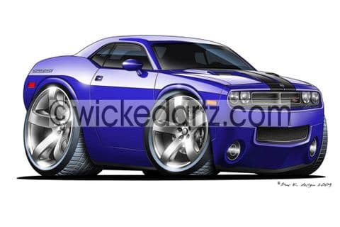 Dodge 2008 Challenger Blue DK (Items from £9.50)