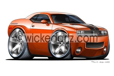 Dodge 2008 Challenger Orange DK (Items from £9.50)
