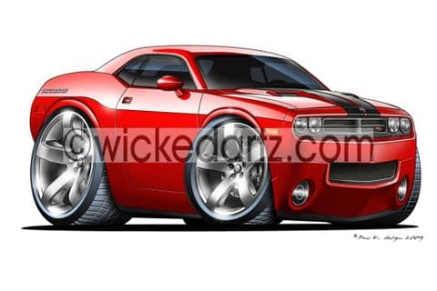 Dodge 2008 Challenger Red DK (Items from £9.50)