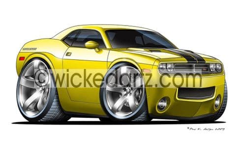 Dodge 2008 Challenger Yellow DK (Items from £9.50)