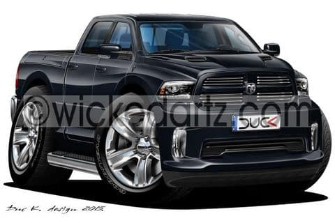 Dodge RAM 1500 Pick Up Truck Black DK (Items from £9.50)