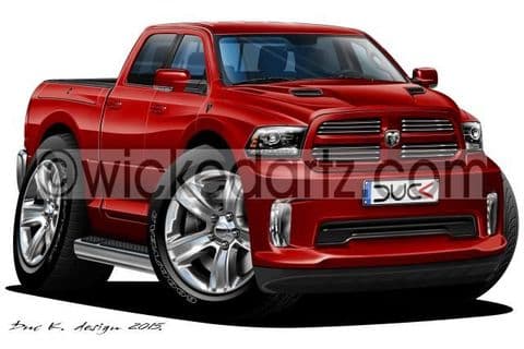 Dodge RAM 1500 Pick Up Truck Burgundy DK (Items from £9.50)