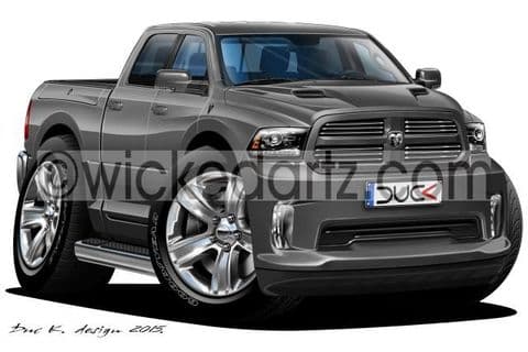 Dodge RAM 1500 Pick Up Truck Grey DK (Items from £9.50)