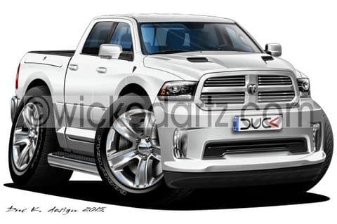 Dodge RAM 1500 Pick Up Truck White DK (Items from £9.50)
