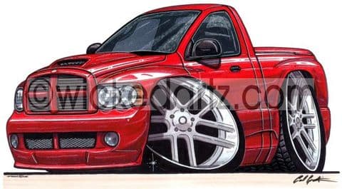 Dodge Ram USA Truck Red (Items from £9.50)