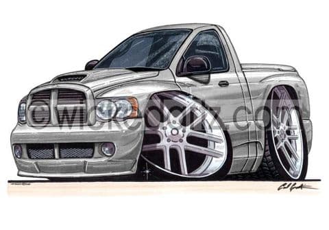 Dodge Ram USA Truck Silver (Items from £9.50)