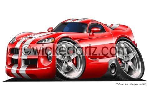 Dodge Viper GTSR Red DK (Items from £9.50)