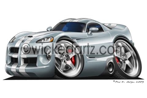 Dodge Viper GTSR Silver DK (Items from £9.50)