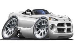 Dodge Viper SRT10 White DK (Items from £9.50)
