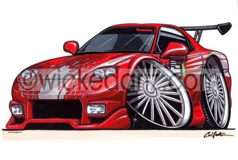 Fast & Furious Mazda RX7 Red (Items from £9.50)