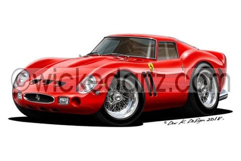 Ferrari 250 GTO Red DK (Items from £9.50)