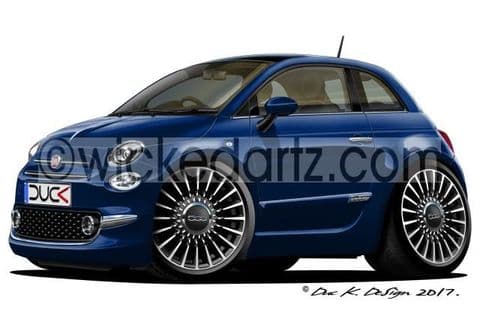 Fiat 500 1.2 2016+ Navy Blue DK (Items from £9.50)