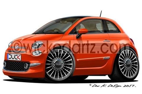 Fiat 500 1.2 2016+ Orange DK (Items from £9.50)